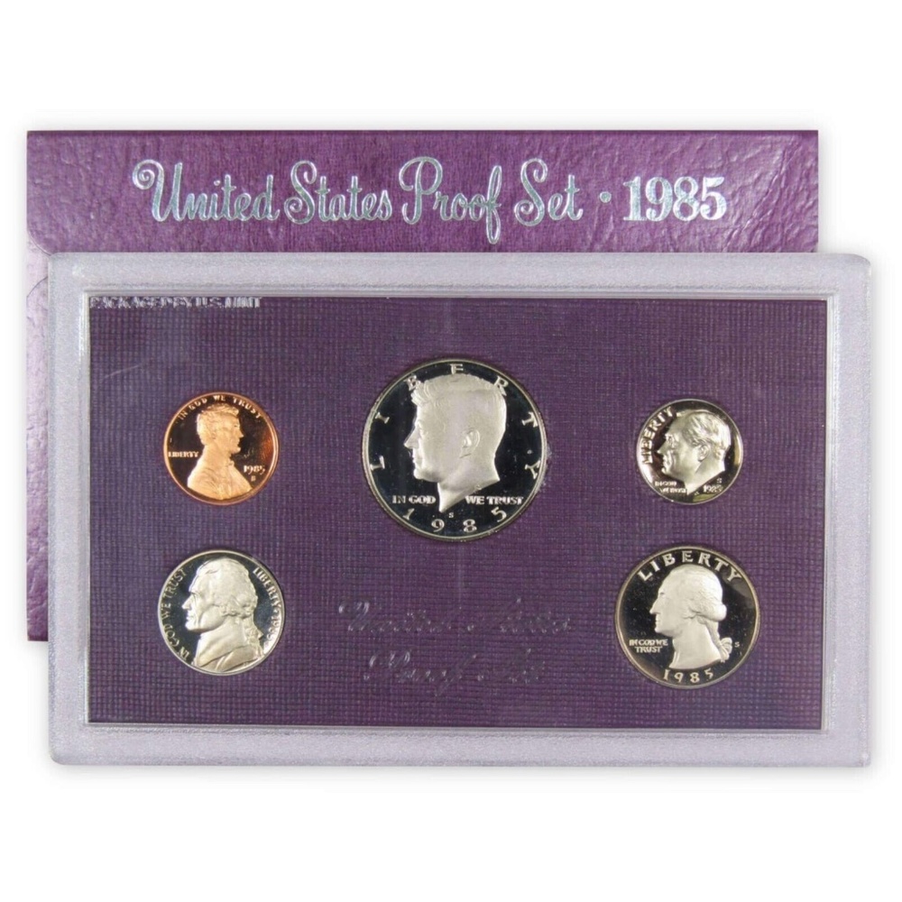 1985 Proof Set U.S. Mint Original Government Packaging OGP Collectible